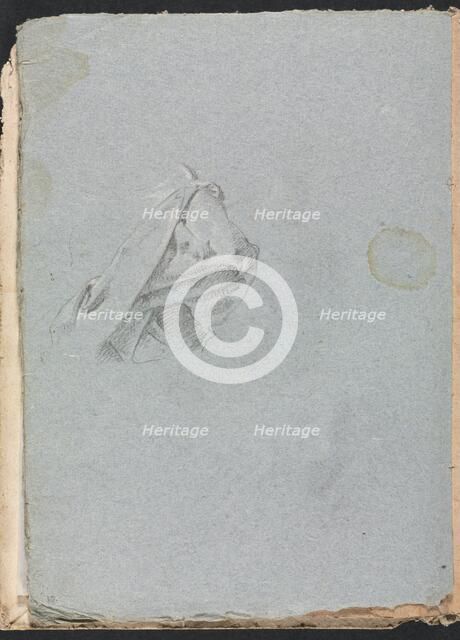 Verona Sketchbook: Drapery study (page 10), 1760. Creator: Francesco Lorenzi (Italian, 1723-1787).