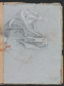 Verona Sketchbook: Drapery study (page 37), 1760. Creator: Francesco Lorenzi (Italian, 1723-1787)