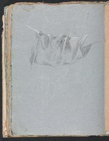 Verona Sketchbook: Drapery study (page 48), 1760. Creator: Francesco Lorenzi (Italian, 1723-1787)