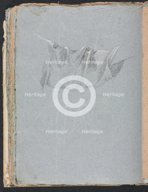 Verona Sketchbook: Drapery study (page 48), 1760. Creator: Francesco Lorenzi (Italian, 1723-1787).