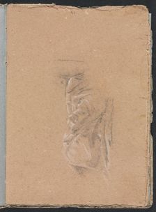 Verona Sketchbook: Drapery study (page 41), 1760. Creator: Francesco Lorenzi (Italian, 1723-1787)