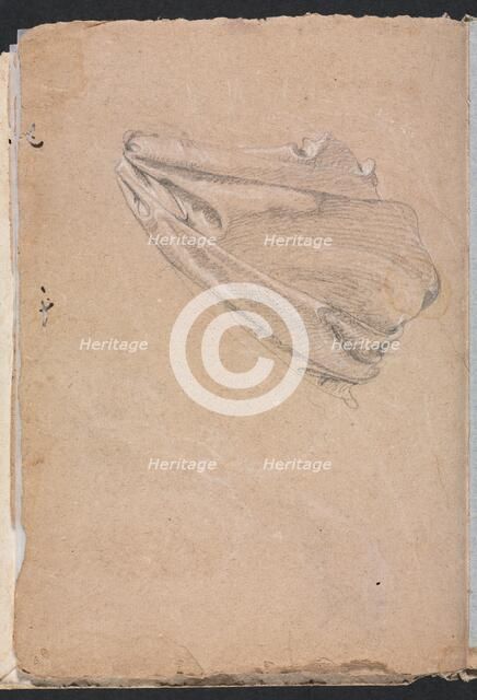 Verona Sketchbook: Drapery study (page 6), 1760. Creator: Francesco Lorenzi (Italian, 1723-1787).