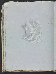 Verona Sketchbook: Drapery study (page 94), 1760. Creator: Francesco Lorenzi (Italian, 1723-1787)