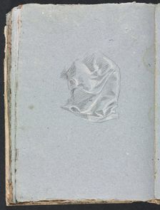 Verona Sketchbook: Drapery study (page 94), 1760. Creator: Francesco Lorenzi (Italian, 1723-1787)