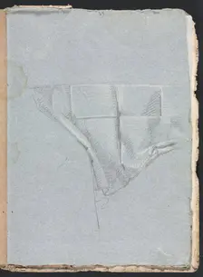 Verona Sketchbook: Drapery study (page 93), 1760. Creator: Francesco Lorenzi (Italian, 1723-1787)