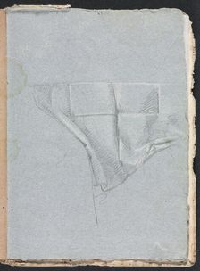 Verona Sketchbook: Drapery study (page 93), 1760. Creator: Francesco Lorenzi (Italian, 1723-1787)