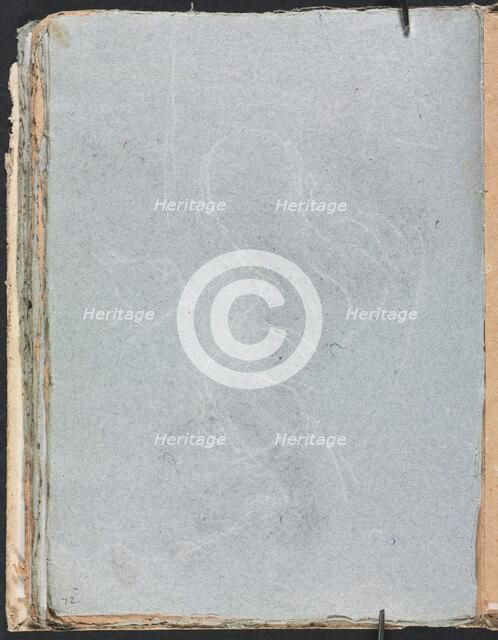 Verona Sketchbook: Figure study (page 72), 1760. Creator: Francesco Lorenzi (Italian, 1723-1787).