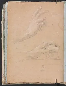 Verona Sketchbook: Hands (page 92), 1760. Creator: Francesco Lorenzi (Italian, 1723-1787)