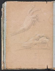 Verona Sketchbook: Hands (page 92), 1760. Creator: Francesco Lorenzi (Italian, 1723-1787)