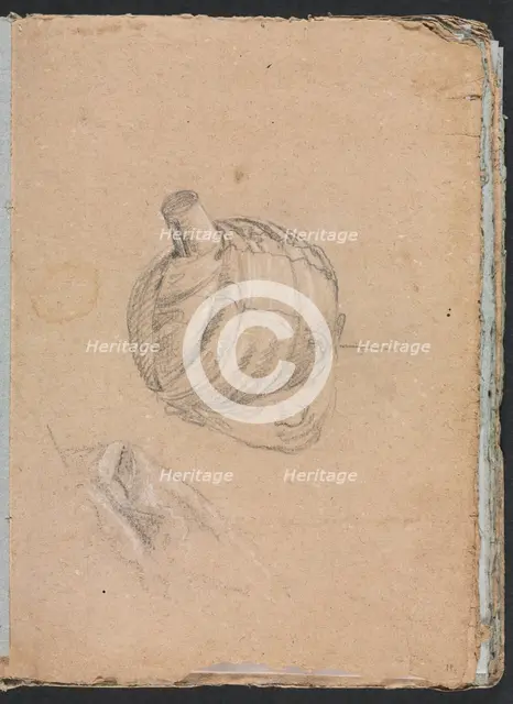 Verona Sketchbook: Head with turban (page 11), 1760. Creator: Francesco Lorenzi (Italian, 1723-1787).