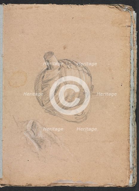 Verona Sketchbook: Head with turban (page 11), 1760. Creator: Francesco Lorenzi (Italian, 1723-1787).