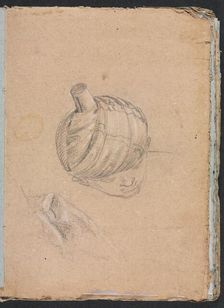 Verona Sketchbook: Head with turban (page 11), 1760. Creator: Francesco Lorenzi (Italian, 1723-1787)