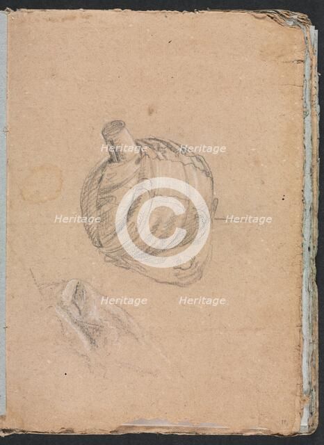 Verona Sketchbook: Head with turban (page 11), 1760. Creator: Francesco Lorenzi (Italian, 1723-1787).