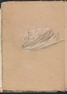 Verona Sketchbook: Head and shoulder with drapery (page 14), 1760. Creator: Francesco Lorenzi (Italian, 1723-1787)