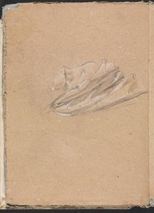 Verona Sketchbook: Head and shoulder with drapery (page 14), 1760. Creator: Francesco Lorenzi (Italian, 1723-1787)