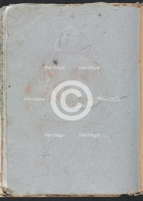 Verona Sketchbook: Head (page 30), 1760. Creator: Francesco Lorenzi (Italian, 1723-1787).