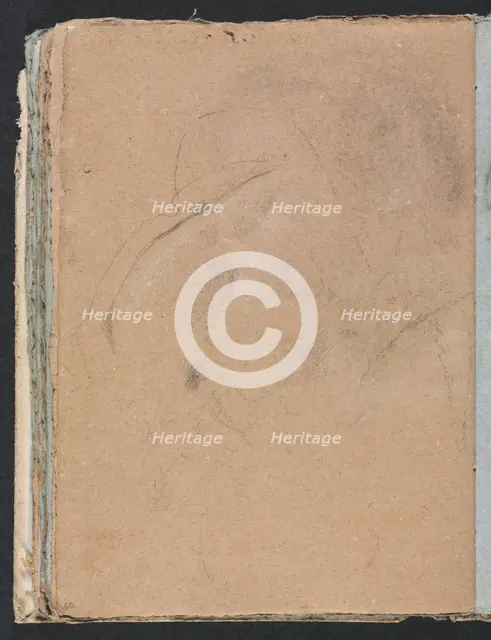 Verona Sketchbook:Indecipherable form (page 60), 1760. Creator: Francesco Lorenzi (Italian, 1723-1787).