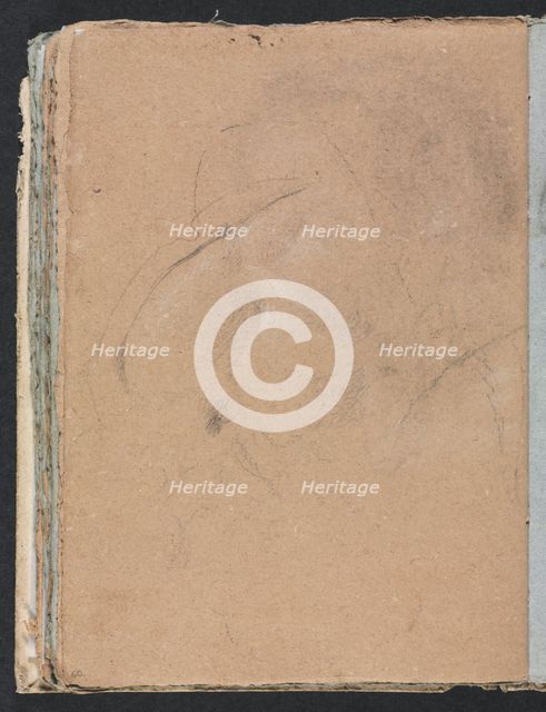 Verona Sketchbook:Indecipherable form (page 60), 1760. Creator: Francesco Lorenzi (Italian, 1723-1787).