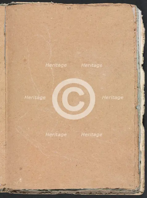 Verona Sketchbook: Indecipherable form (page 77), 1760. Creator: Francesco Lorenzi (Italian, 1723-1787).