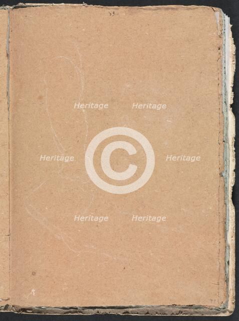 Verona Sketchbook: Indecipherable form (page 77), 1760. Creator: Francesco Lorenzi (Italian, 1723-1787).