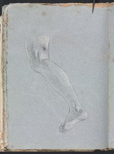 Verona Sketchbook: Left leg (page 28), 1760. Creator: Francesco Lorenzi (Italian, 1723-1787)