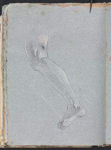 Verona Sketchbook: Left leg (page 28), 1760. Creator: Francesco Lorenzi (Italian, 1723-1787)