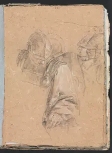 Verona Sketchbook: Soldiers (page 73), 1760. Creator: Francesco Lorenzi (Italian, 1723-1787)