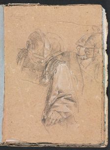 Verona Sketchbook: Soldiers (page 73), 1760. Creator: Francesco Lorenzi (Italian, 1723-1787)