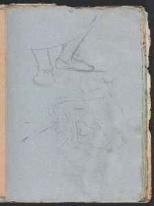Verona Sketchbook: Study of feet (page 53), 1760. Creator: Francesco Lorenzi (Italian, 1723-1787)