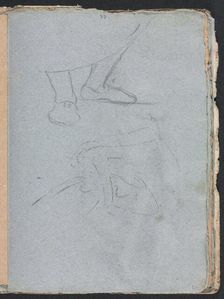 Verona Sketchbook: Study of feet (page 53), 1760. Creator: Francesco Lorenzi (Italian, 1723-1787)