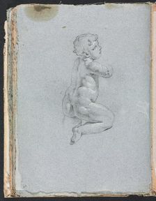 Verona Sketchbook: Putto in profile (page 64), 1760. Creator: Francesco Lorenzi (Italian, 1723-1787)