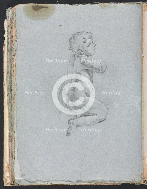 Verona Sketchbook: Putto in profile (page 64), 1760. Creator: Francesco Lorenzi (Italian, 1723-1787).