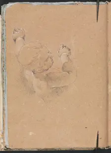 Verona Sketchbook: Putto (page 22), 1760. Creator: Francesco Lorenzi (Italian, 1723-1787)