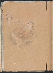 Verona Sketchbook: Putto (page 22), 1760. Creator: Francesco Lorenzi (Italian, 1723-1787)