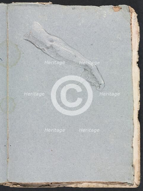 Verona Sketchbook: Right arm and hand (page 95), 1760. Creator: Francesco Lorenzi (Italian, 1723-1787).