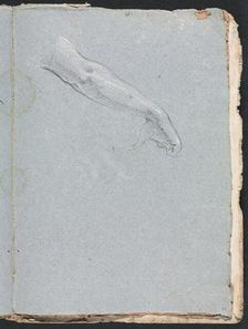Verona Sketchbook: Right arm and hand (page 95), 1760. Creator: Francesco Lorenzi (Italian, 1723-1787)