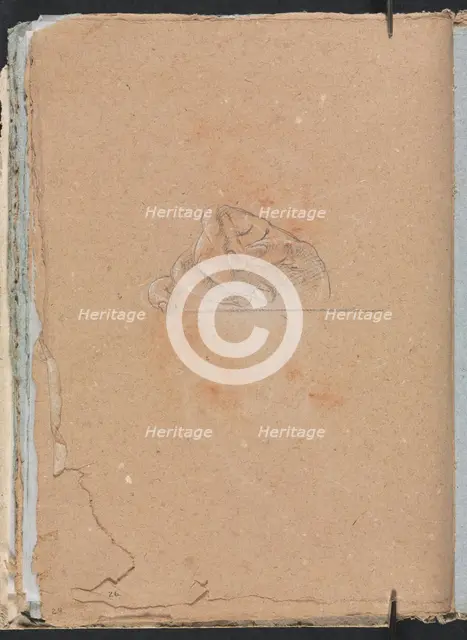 Verona Sketchbook:Right hand (page 26), 1760. Creator: Francesco Lorenzi (Italian, 1723-1787).