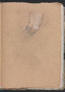 Verona Sketchbook: Right leg (page 33), 1760. Creator: Francesco Lorenzi (Italian, 1723-1787)