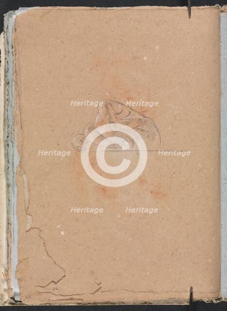 Verona Sketchbook:Right hand (page 26), 1760. Creator: Francesco Lorenzi (Italian, 1723-1787).