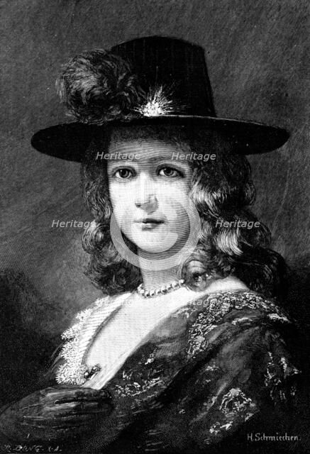 "Veronica" - by H. Schmiechen, 1890.  Creator: Richard Bong.