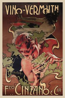 Vermouth Cinzano , 1906. Creator: Hohenstein, Adolfo (1854-1928)