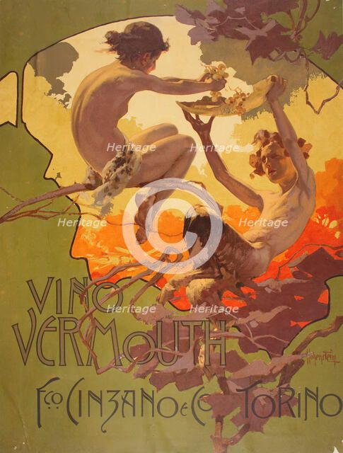 Vermouth Cinzano , 1901. Creator: Hohenstein, Adolfo (1854-1928).