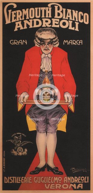 Vermouth Bianco Andreoli, 1919. Artist: Bresciani, Attilio (1879-1943)