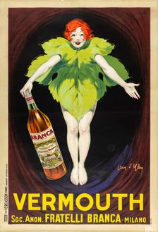Vermouth - Fratelli Branca Milano, 1922. Creator: D'Ylen, Jean (1886-1938)