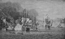 Vernon at Portobello c1740. Artist: Samuel Scott