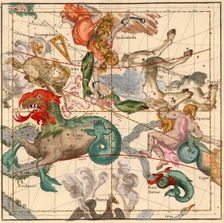 Vernal Equinox , Plate 2 from Globi coelestis in tabulas planas redacti descriptio, 1674