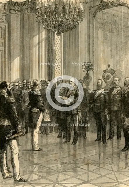 'Versailles, 1871: Proclaiming King William Emperor of Germany', 1890.   Creator: Unknown.