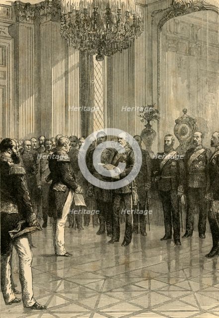 'Versailles, 1871: Proclaiming King William Emperor of Germany', 1890.   Creator: Unknown.