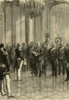 Versailles, 1871: Proclaiming King William Emperor of Germany 1890. Creator: Unknown