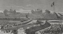 Versailles troops enter the Fort d'Issy to overthrow the revolutionary government, Paris..., 1871. Creator: Fernando Miranda